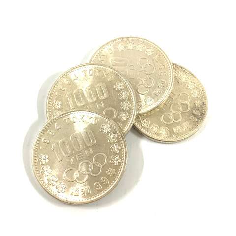 1964年　東京オリンピック記念1000円銀貨　千円銀貨　記念硬貨　記念銀貨　昭和39年　古銭　シルバーコイン