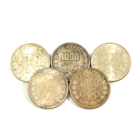 東京オリンピック　千円銀貨　記念硬貨　シルバーコイン　銀　Ag925