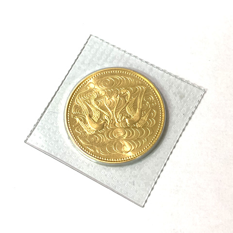 天皇陛下御在位60年記念　十万円金貨　純金　コイン　K24