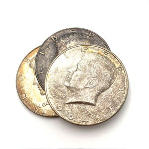 アメリカ　ハーフダラー銀貨　リバティ　シルバーコイン　LIBERTY　1964年